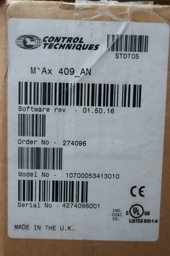Control Techniques M'AX 409-AN 10700053413010 Servoantrieb 3ph 0-480v-ac - Bild 8 von 9