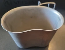 Original US Military Issue Stainless Steel Canteen Cup Made in USA Authentic VGC