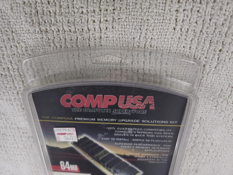 CompUSA Premium Memory Upgrade 64mb SDRAM Comp USA! - Image 3 of 4