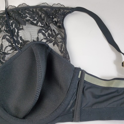 Cacique BH schwarz asymmetrisch Spitze bezogen 38DDD Bügel gefüttert - Bild 8 von 11