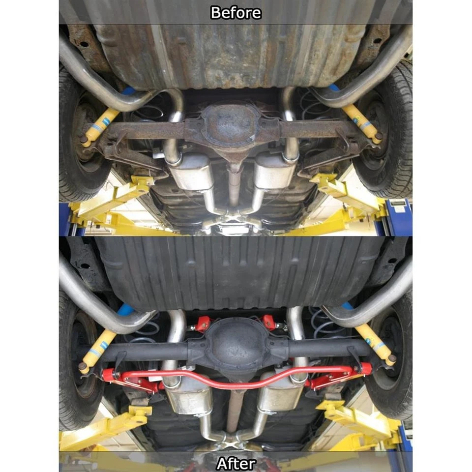 UMI 4034-B 64-72 A-Body 1 Inch Solid CrMo Rear Sway Bar, Black Foto 3 de 4