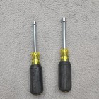 Klein Tools 5/16" Magnetic, 1/4 Non-Magnetic Tip Nut Drivers, set 2PC