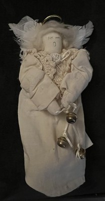 Vintage 1995 Edward Henry & Stephen Curtis Hand Made Angel 6.5  Christmas Decor