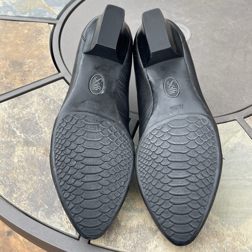 Scarpe Sofft donna taglia 10 M nere Mary Jane tacco slip on cinturini regolabili - Foto 14 di 16