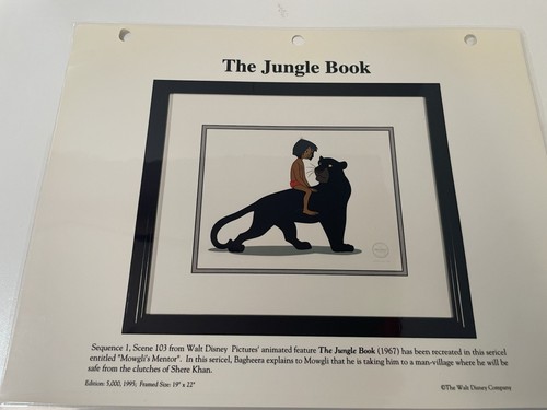 Lot Of 3 Disney The Jungle Book Laminated Cel/sericel/maquette Promo Binder Page - Picture 3 of 8
