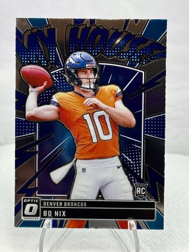 Bo Nix 2024 Donruss Optic My House! Base Rookie #10 Broncos - Imagen 1 de 2