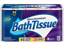 Member's Mark Ultra Premium 2-Ply Toilet Paper 45 rolls, 235 sheets/roll