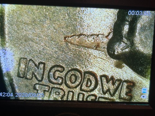 1955 D Wash Qtr 90% Silver Spiked Chin Error see Pic Unc BU Flashy Coin - Picture 3 of 3