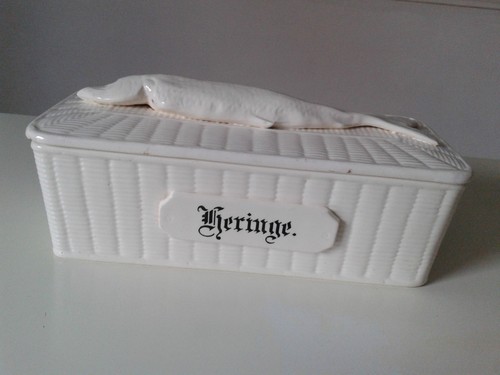 Art Deco Wächtersbach Fischdose Deckeldose für Herringe um 1920 - Bild 4 von 6