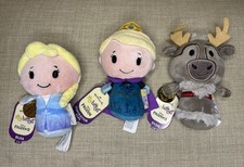 Hallmark Itty Bittys Disney's Frozen Elsa and Frozen 2 Sven and Elsa Plush Lot 3