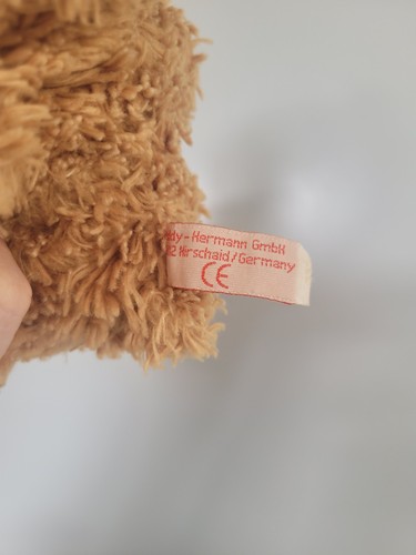 Teddy - Hermann Teddybär goldbraun klein sitzend Stofftier - Bild 5 von 5