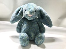 Jellycat Bashful Luxe Super Soft Bunny Azure 12 Inch London Gold Tag