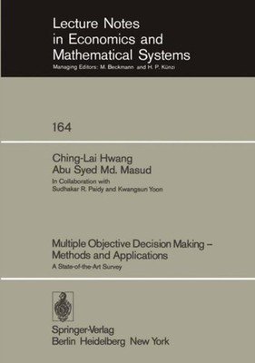 Hwang - Multiple Objective Decision Making - Methods and Applications  - X555z