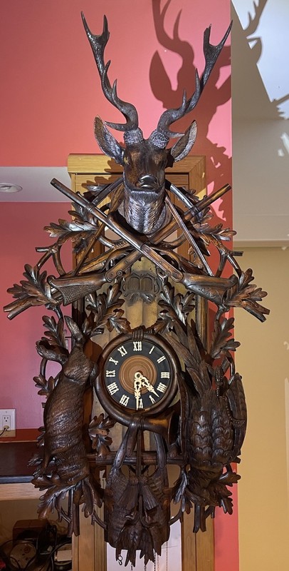 54” Colossal Black Forest Musical Cukoo Clock, Circa 1960