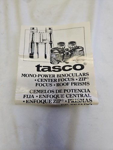 TASCO MANO POWER BINOCULARS 10x50mm ZIP 223Z WIDE ANGLE 367 FEET - Picture 2 of 9