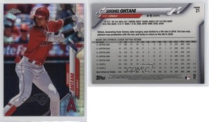 2020 Topps Chrome Prism Refractor Shohei Ohtani #21