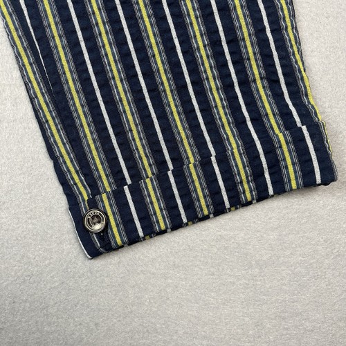 SCOTCH & SODA Seersucker Pants Men 30x32 Navy Chino Loose Tapered Striped Stripe - 第 7/12 張圖片
