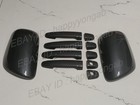 Carbon Fiber Side Mirror Door Handle Cover Trim For Toyota Yaris Prius Corolla
