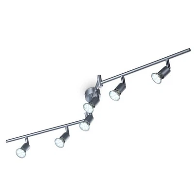 LED Deckenlampe Wohnzimmer Schwenkbar GU10 Metall Deckenstrahler 6-flammig - Bild 1 von 4