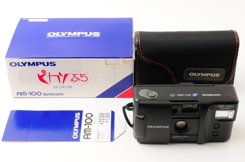 Olympus AM-100 QD 35mm Film Camera Point & Shoot [TOP MINT w/Case] JAPAN #257 - Picture 1 of 13
