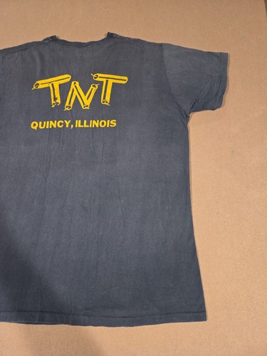 Vintage Harley Davidson T Shirt 70s 80s Sz M Single Stitch Quincy IL Faded - Picture 10 of 10