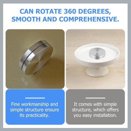 2 Pcs Baking Turntable Rotating Bearing Metal for Cake Decorating - Picture 4 of 12