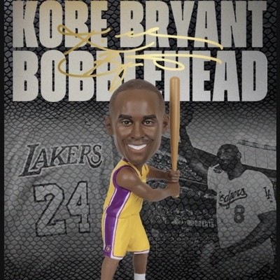 【未開封】Kobe Bryant ボブルヘッド 8/8 Dodgers FREE SHIPPING - Kobe Bryant 2025 Los Angeles Dodgers SGA