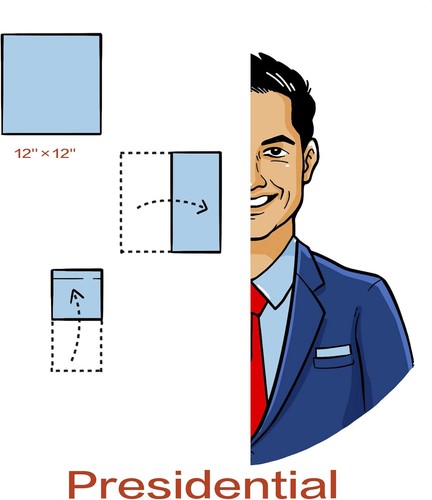 KissTies Uomo Paisley Tasca Quadrata Hanky Crema Avorio  - Foto 6 di 7