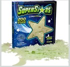 Ultra Glow SuperStars 200 Glow in the Dark Stars with Bonus Moon Room Decor