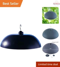 Two-Way Squirrel Baffle Protects Bird Feeders Durable Resin Gray 15.75"