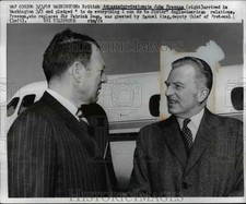 1969 Press Photo British ambassador John Freeman & Protocol chief Sam King