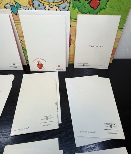 Lot of 12 Vintage Strawberry Shortcake Greeting Invitation Cards w/ 9 Envelopes - Picture 7 of 24