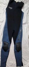 Oneil Large Neopreme Wetsuit Black Blue With Knee Gaurd
