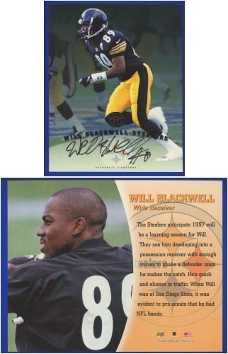 Will Blackwell 1997 Leaf Signature 8x10 AUTO #13 - ¡Hermosa firma! - Imagen 1 de 3