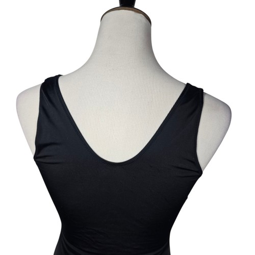 Flexees 2XL Black Embroidered Shapewear Tank Top - Picture 5 of 8