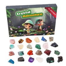 Crystal Christmas Advent Blind Box 24Days Rock Collection For Geology Enthusiast