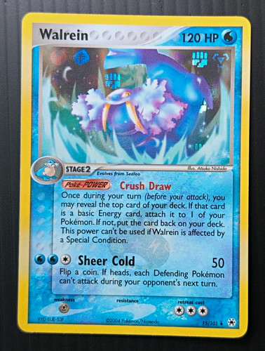 Walrein 15/101 Pokemon EX Hidden Legends Reverse Holo Rare English 2004