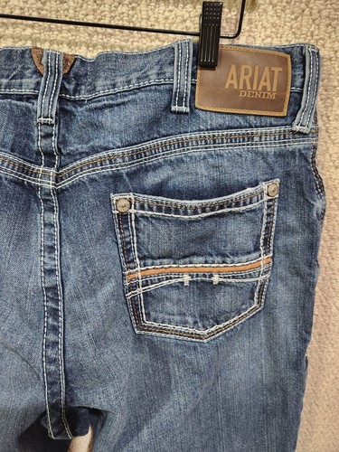 Ariat® Herren M4 Low Rise Relaxed Fit Coltrane Boot Cut Jeans 10017511 36x32 - Bild 6 von 8