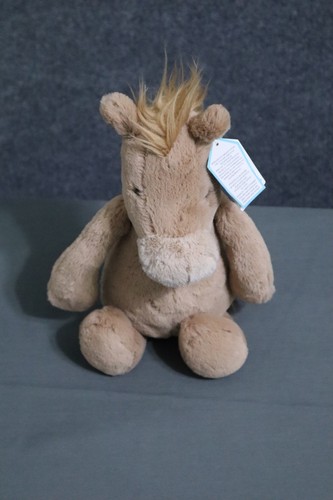 Jellycat Bashful Pony Beige Plush Doll Stuffed Animal Toy Medium NWT