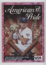 2019 Panini Donruss American Pride Pink Firework Kyle Brnovich #AP22 ii1