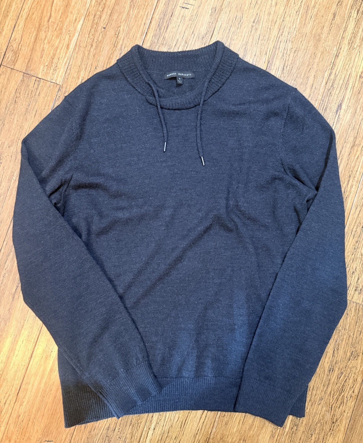 Robert Barakett Size Large Drawstring Collar Swea… - image 1