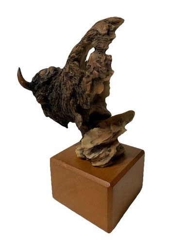 Buffalo Sculpture Mill Creek Studios Small Buffalo Standing Firm Stephen Herrero - Picture 9 of 12