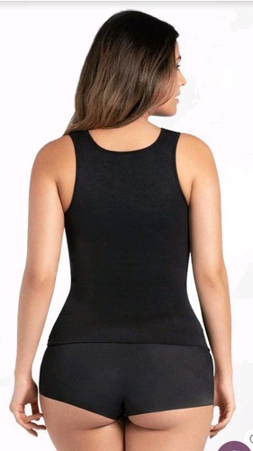 Curveez Damen Gr. L Essential Square Neck Tank Top Schwarz CUR3510 Shaping Firm - Bild 8 von 11