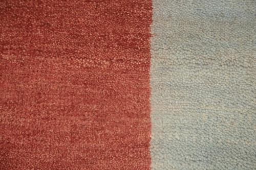 Handmade Carpet Wool Red Floral Art Deco Indian Rug 4x6 - Bild 8 von 12