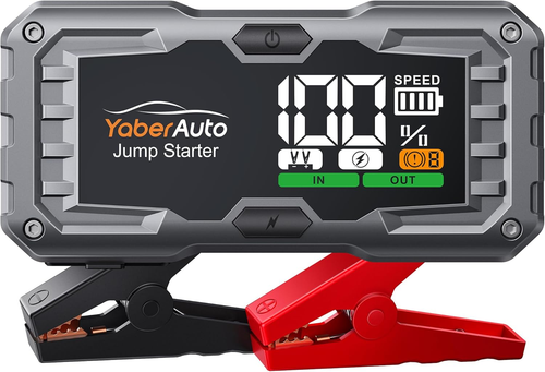 Avviatore Batteria Auto, 6000A Avviatore Emergenza per Auto (10.0L Gas/9.0L Dies - Foto 11 di 12