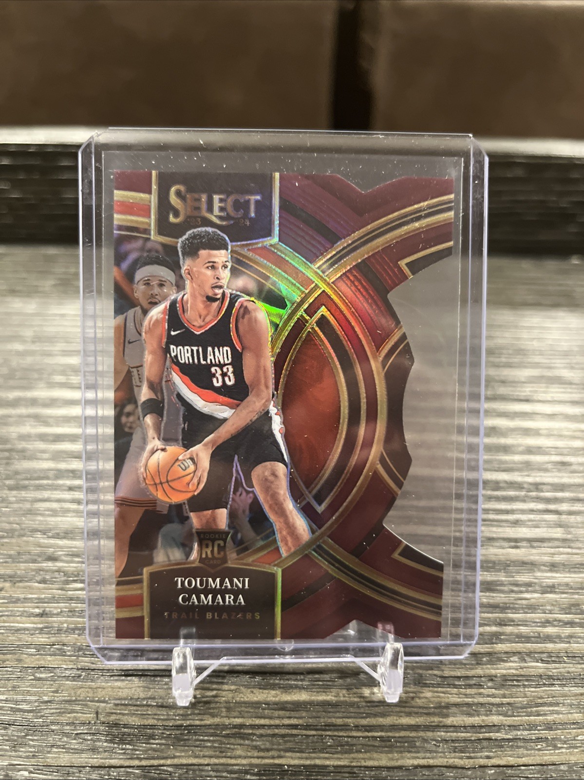 2023-24 Select Premier Level Maroon Prizm Die-Cut /175 Toumani Camara Rookie RC