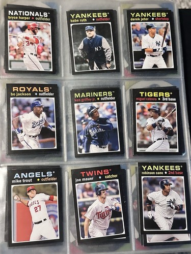 2013 Topps Update 1971 Mini Complete Set Of 50 Cards Griffey Clemente. In album!