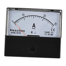 Rectangle Panel Mounted Current Meter Ammeter Tester DH-670 AC 0-30A Class 2.5