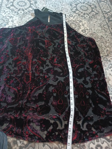 Torrid Whimsigoth Samt Burnout Top 1X hochgeschlossen ärmellos Dark Fairy Neu mit Etikett - Bild 14 von 14