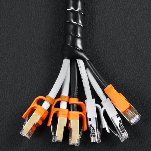 2 Pcs Cable Management Wire Organiser Organizer Tube Cord Sleeves Cables - Afbeelding 10 van 12